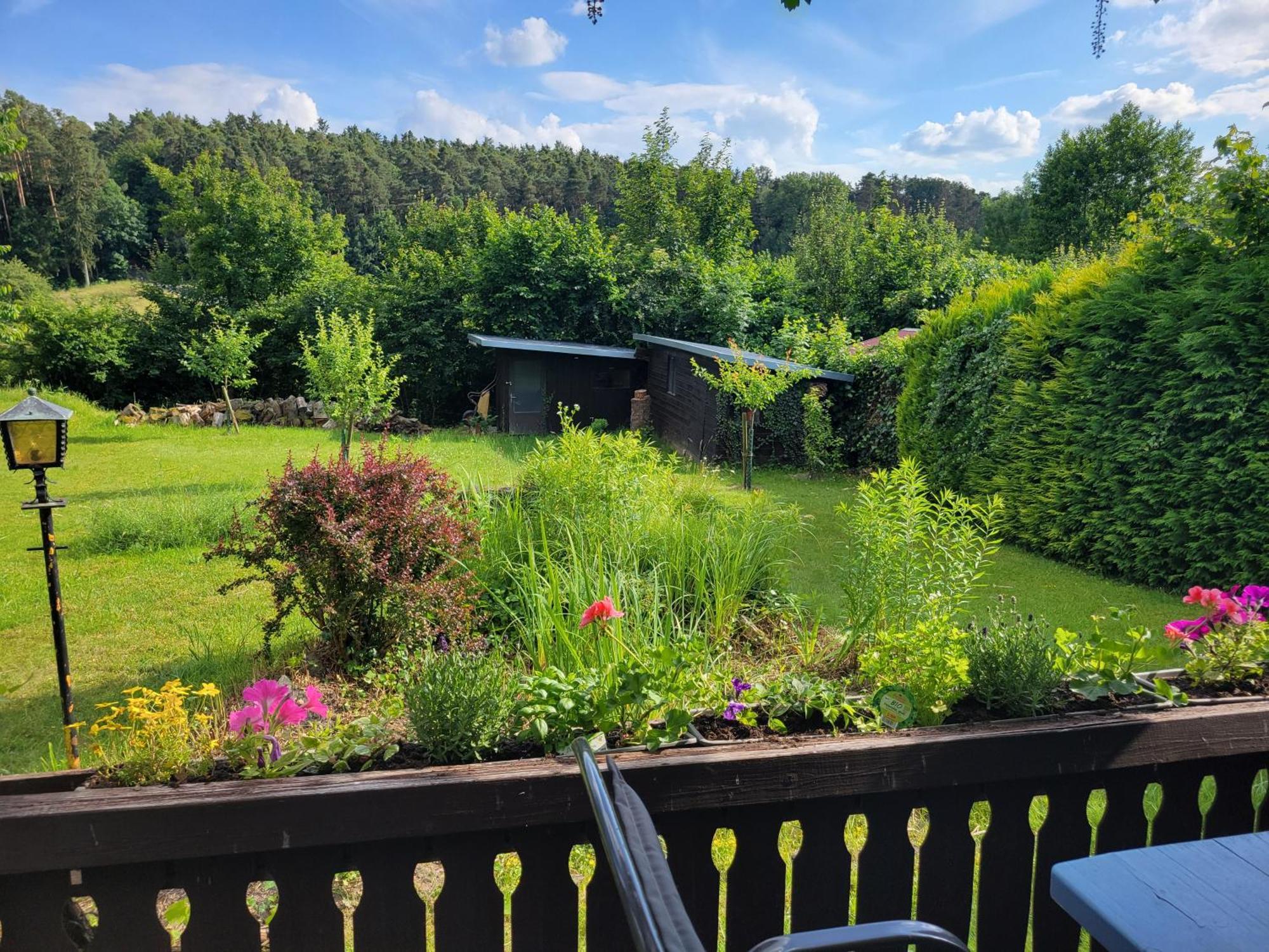 Gemuetliches Ferienhaus Mit Grossem Garten, Ideal Fuer Naturliebhaber Gerhardshofen Exterior foto